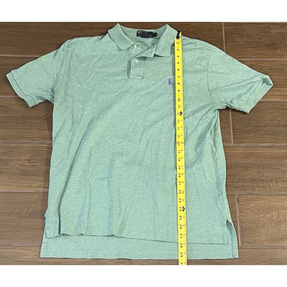 Polo Ralph Lauren Men's Polo Shirt Green Purple Pony Preppy Casual Short Sleeve - Picture 2 of 5